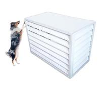ZTZBFGM White,2~3P: 110x60x80cm, Aluminum Outdoor Air Conditioner Cover, Heat Pump Cover, Protective Support for Exterior Radiator, Easy Assembly for Indoor Outdoor Garden Balcony
