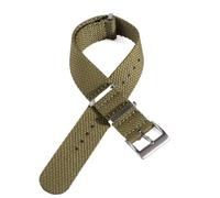 ZTZTZ 20mm 22mm Universal Nylon Military Watch Band Vented Soft Watch Replacement Strap(Green,22mm)