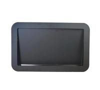 ZTZTZ Waste Bin Lid,Stainless Steel Cupboard Waste bin Lid Built-in Cupboard Rubbish Rubbish bin lid Square Metal Wall Mounted Compost Worktop Waste Lid for Kitchen, Bathroom, Bedroom, Under(Black)