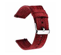 ZTZTZ Watch Stra 18/20/22/24 mm Width Quick Release Watch Band Fine Woven nylon Watch Bands Strap nylon watch strap(Red,22mm)