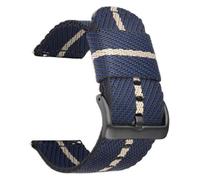 ZTZTZ Watch Stra Woven Nylon Strap 18mm 20mm 22mm 24mm Quick Release Men Replacement Bracelet Wrist Band Watch Accessories nylon watch stra(Blue white orange,20mm)