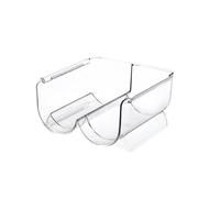 ZUADZAFC Single/Double/Triple Stackable Water Bottle Holders Kitchen Wine Organizer Stand Organization Rack Refrigerator Storage Bins(2Grids)