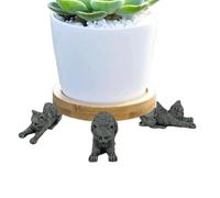 Zuasdvnk Animal Plant Pot Feet, Squirrel Flower Pot Risers, Cute Cat Mice Squirrel Pot Feet, Animal Pot Feet for Planter Pots, Animal Statues Plant Stand