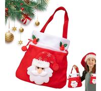 Zuasdvnk Candy Bag for Christmas | Reusable with Handle,Christmas Candy Wrapping Drawstring Bag,for Boys Girls Preschoolers Classroom Gathering Community School