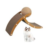 Zuasdvnk Cardboard Cat Scratcher,Built-In Sisal Rotatable Ball | Cat Scratch Pad, Door Clips, Furniture Protectors From Scratching Pets Exercise Toy for Indoor Kittens Adults
