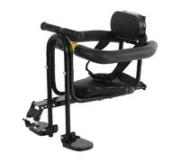 Zuasdvnk Cycling Seat for Kids | Alloy Front Mounted Cycling Seat | Portable Cycling Accessories, Black Cycling Seat for Kids Ages 2 to 5