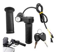 Zuasdvnk E Bikes Throttle | Full Twist Throttle E Bikes | Anti-Slip Handlebars Lever Replacement Grip Cable with Keys for Scooter Pit Atv Dirtbike Bicycle