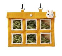 Zuasdvnk Hay Feeder for Rabbits - Chinchilla Grass Feeding Bag | Multifunctional Small Pet Hay Feeder Bag for Bunny, Guinea Habitat Nesting