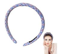 Zuasdvnk Plaid Hair Headbands - Plaid Elastic Hair Headband Non-Slip Head Bands | Face Washing Skin Care Accessories Thin Women Headgear for Yoga & Wedding
