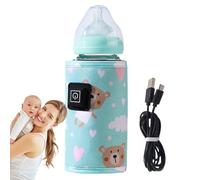 Zuasdvnk Travel Bottle Warmer,3 Temp Adjustable Car Bottle Warmer | Fast Heating Travel Accessories, Lightweight Protective Sleeve for Outdoor