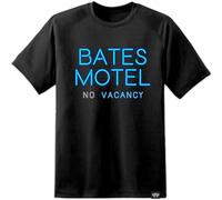 ZUAXUG Bates Motel Psycho Movie Sign T Shirt Horror Film Hitchcock Retro Mens Black