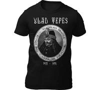 ZUAXUG Death is Coming Vlad Tepes T-Shirt Double Sided Black