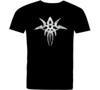 ZUAXUG Gary Numan Silver Exile Logo Black Cotton T Shirt Black