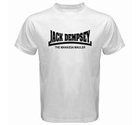 ZUAXUG Jack Dempsey The Manassa Mauler Boxing Legend Men's White T-Shirt Size S to 3XL