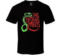 ZUAXUG Jake The Snake Roberts 80's Wrestling T Shirt Black