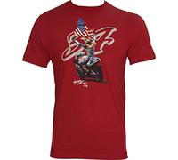 ZUAXUG liu Qiang MotoGP Legends T-Shirt Kevin Schwantz 34 Mens Short Sleeve Top Red