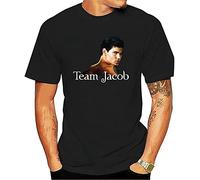 ZUAXUG Men T Shirt 2021 Fashion Casual T-Shirts Twilight Moon Team Jacob Printed Graphic Tops T-Shirt Black