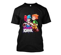 ZUAXUG NWT 5649-Friday Night Funkin Boyfriend and Pico T Shirt Size S-2XL Black