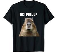 ZUAXUG Ok I Pull Up Capybara T-Shirt Black