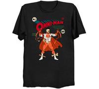 ZUAXUG Omni-Man Invincible Comic Funny Hero Cover Show Black T-Shirt Black