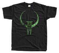 ZUAXUG Quake 2 Logo Game T Shirt Black White Sizes from S to 5XL