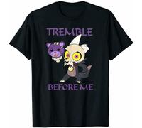 ZUAXUG R1 Tremble Before Me The Owl House King Funny Cartoon Friends Black T-Shirt Black