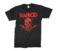 ZUAXUG Rancid Skull Bats New Black T-Shirt Black