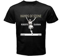 ZUAXUG Roberto Duran Hands of Stone Boxing Legend Men's Black T-Shirt