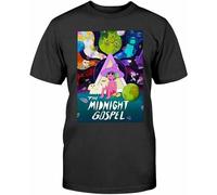 ZUAXUG Touched The Midnight Gospel Poster T-Shirts for Men Black