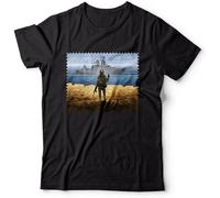 ZUAXUG Ukraine Postage Stamp Tshirt Russian Warship Go Yourself Snake Island T Shirt Black