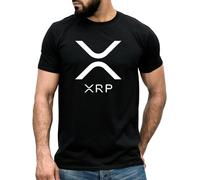 ZUAXUG XRP Ripple T-Shirt Gift for Traders - Investors Moon Bull Market Cryptocurrency Black
