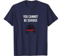 ZUAXUG You Cannot Be Serious John McEnroe Funny Tennis Sw1 T-Shirt Men Navy Blue