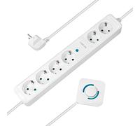 ZUB Logilink Outlet Strip 6 safety sockets white