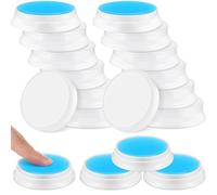Zubebe 24 Pcs Finger Moistener for Paper Money Counting Wax Non Slip Fingertip Moisturizer Long Lasting Wet Finger Pad for Office to Grip Bills Document Counting Collating Sorting 0.35 oz (Blue)