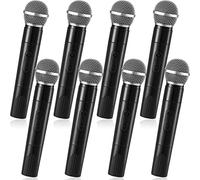 Zubebe 8 Pack Fake Microphone Prop Bulk Pretend Plastic Microphone Toy Fake Mic Pack for Costume Karaoke Music Swift Cosplay Mic Party Favor Arts Crafts Centerpiece Decor