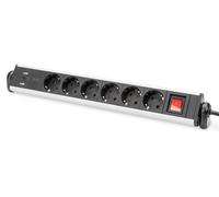 Zubeh?Ýr Digitus 6-Fach Steckdosenleiste mit 2xUSB-A; 1xUSB NEW