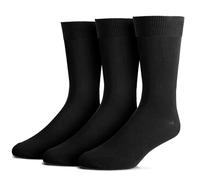Zubii Pack of 3 Men's Bamboo Dress Socks, Black, Stylish & Classy, Well Fitted, Stays On, Easy Wash, Good Sizing,
