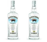 Zubrowka Biala Premium Vodka 70 cl, 37.5 Percent (Pack of 2)