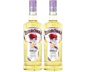 Żubrówka Biala Vanilla Flavoured 70 cl Vodka, 37.5 Percent ABV (Pack of 2)