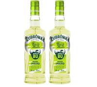 Żubrówka Fresh Zu Sour Apple Vodka Spirit Drink | 30% ABV | 50 cl | Made in Poland | Premium Sour Apple Vodka Liqueur for shotting, sipping and mixing in Cocktails (Pack of 2)