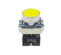 ZUC 1PCS 22mm Button switch self reset XB2 flat push button emergency stop start NO/NC power switch B2-BA4342 XB2-BA31 XB2-BA42(XB2-BA51 yellow)