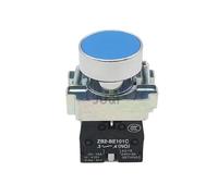ZUC 1PCS 22mm Button switch self reset XB2 flat push button emergency stop start NO/NC power switch B2-BA4342 XB2-BA31 XB2-BA42(XB2-BA61 blue)