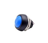 ZUC 5/10pcs PBS 33A 33B Plastic Round Momentary Latching Electric Push Button Switch 12mm Self Reset Locking Pushbutton Red Green(Blue Momentary,5pcs)
