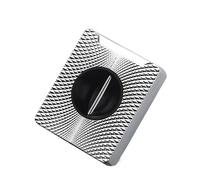 ZUC Cigar Cutter Geometric Textured V Shaped Clipper - Manual Preparation Guillotine Trimmer, Portable Travel Pocket Desktop Accessory Tool