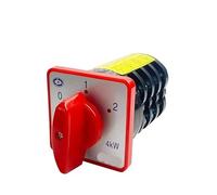 ZUC HZ5 Series 3 Position Rotary Cam Switch 20A 4 Pole 4kw Universal Changeover Selector Silver Contact HZ5-20/4 M08
