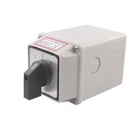 ZUC LW26-20/6M YMW26 With Waterproof Box Universal Transfer 20A 3 Position Rotary Cam Switch Double Power Switching Manual Control