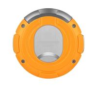 ZUC Stainless Steel Double-Sided Cigar Cutter, Round V-Shape Tool, Manual Metal Scissor(D)