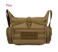 ZUC Tactical Sling Bag Military Men's A4 Document Molle Messenger Crosscody Bags Laptop Shoulder 15.6 inch Daily Bag(Khaki)