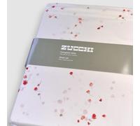 ZUCCHI GINNY R1 Red Flowers Percale Double Bed Sheets