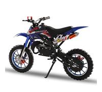 Zucebos 50cc Kids Dirt Bike, Mini Bike Gas Powered 2-Stroke Off Road Dirtbike with Dual Disc Brakes Shock Absorbing Soft Seat Cushion, Pocket Motocross Motorcycle for Kids 8-14 40 MPH One Click Star